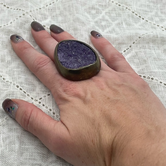 Purple Stone Costume Jewelry - Picture 3 of 10